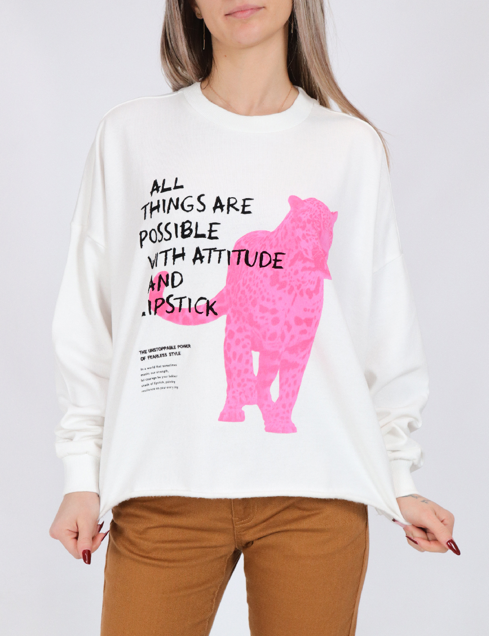 Bluza Oversize Only, alb