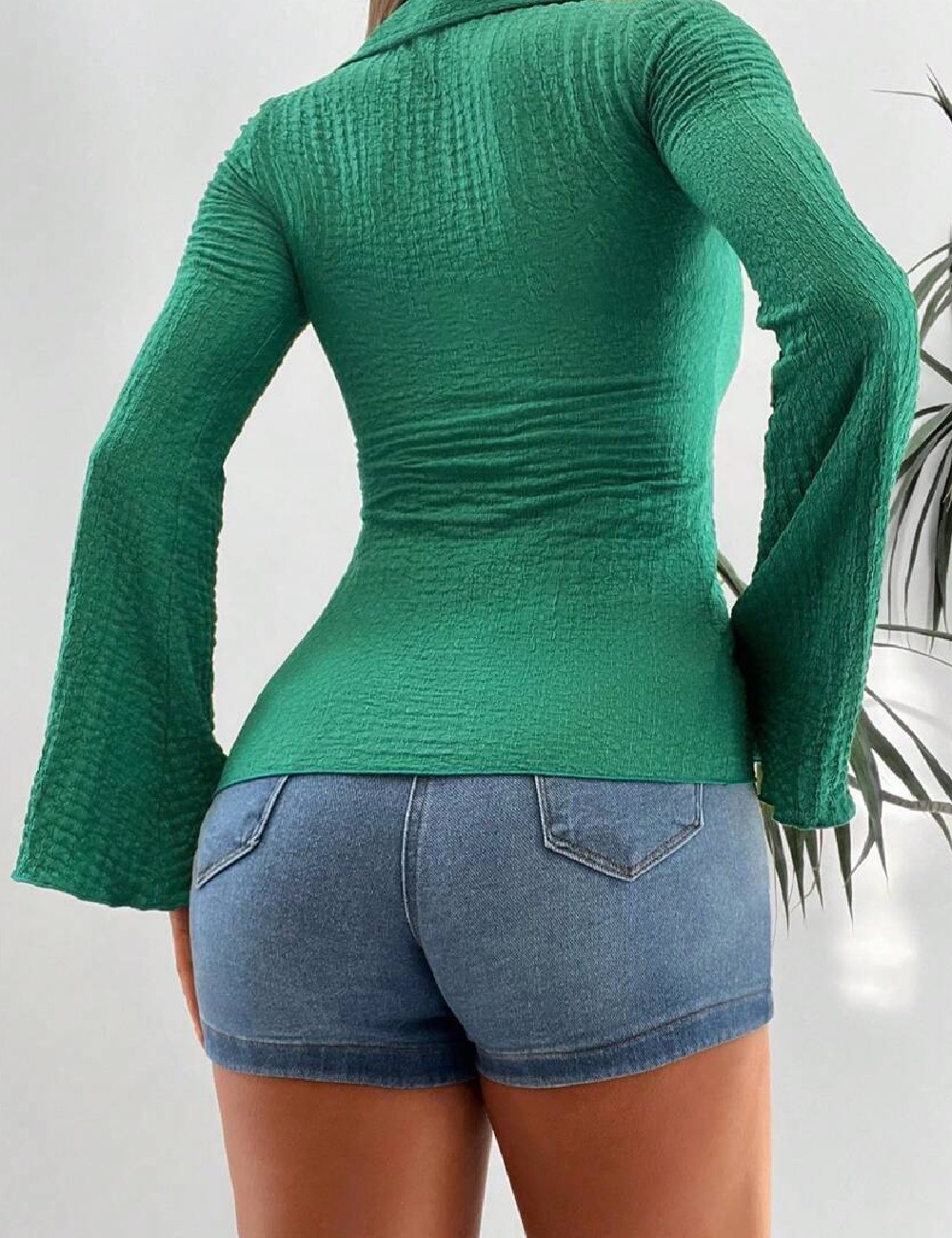 Camasa SHEIN, verde - 1 | YEO
