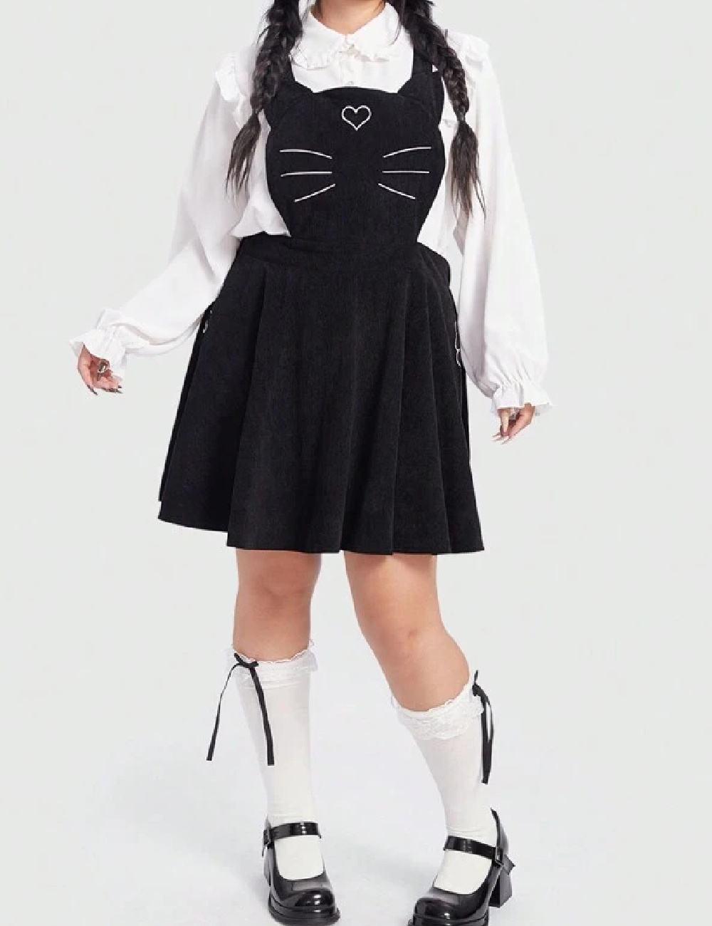 Rochie scurta Romwe Plus Size, negru