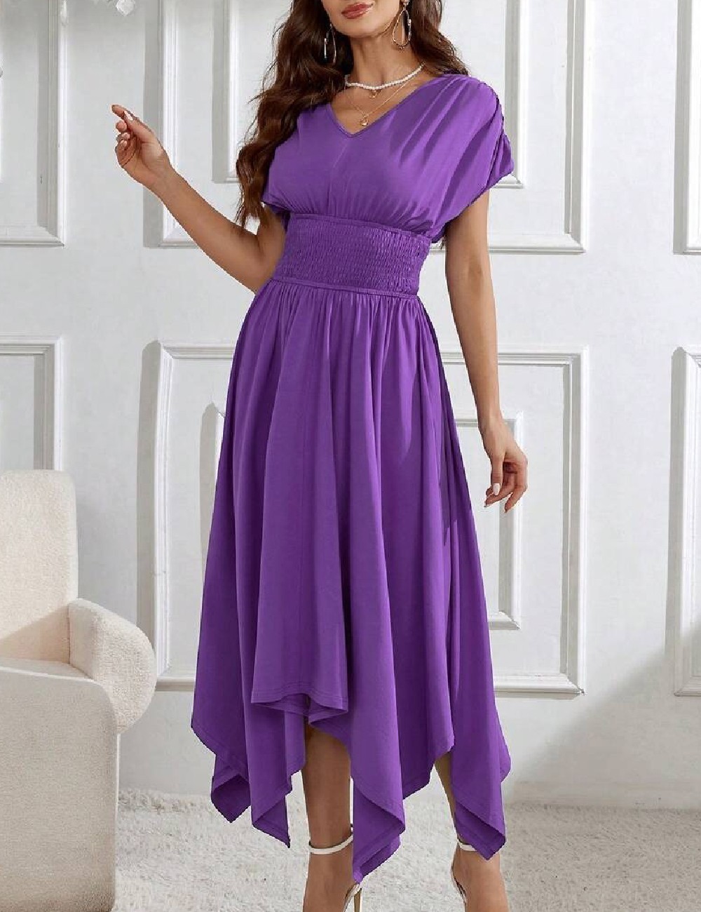 Rochie medie SHEIN, mov - 1 | YEO