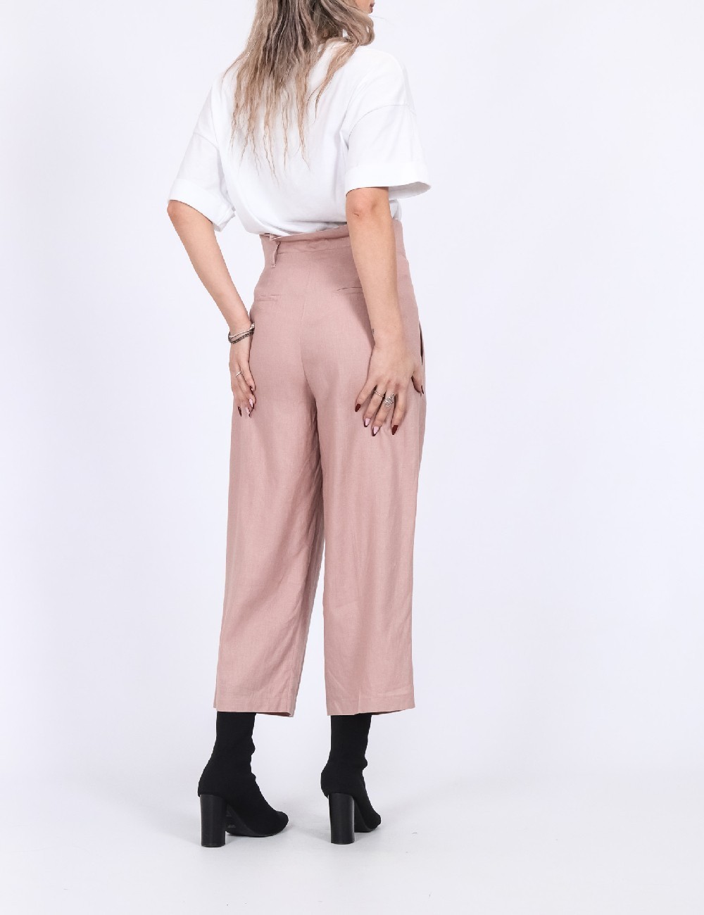 Pantaloni Motivi, roz - 1 | YEO