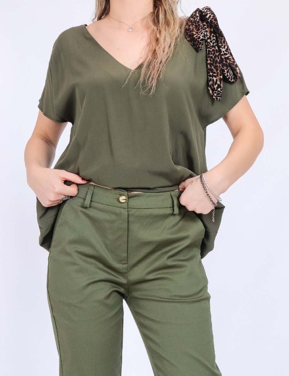 Bluza Oltre, verde - 1 | YEO