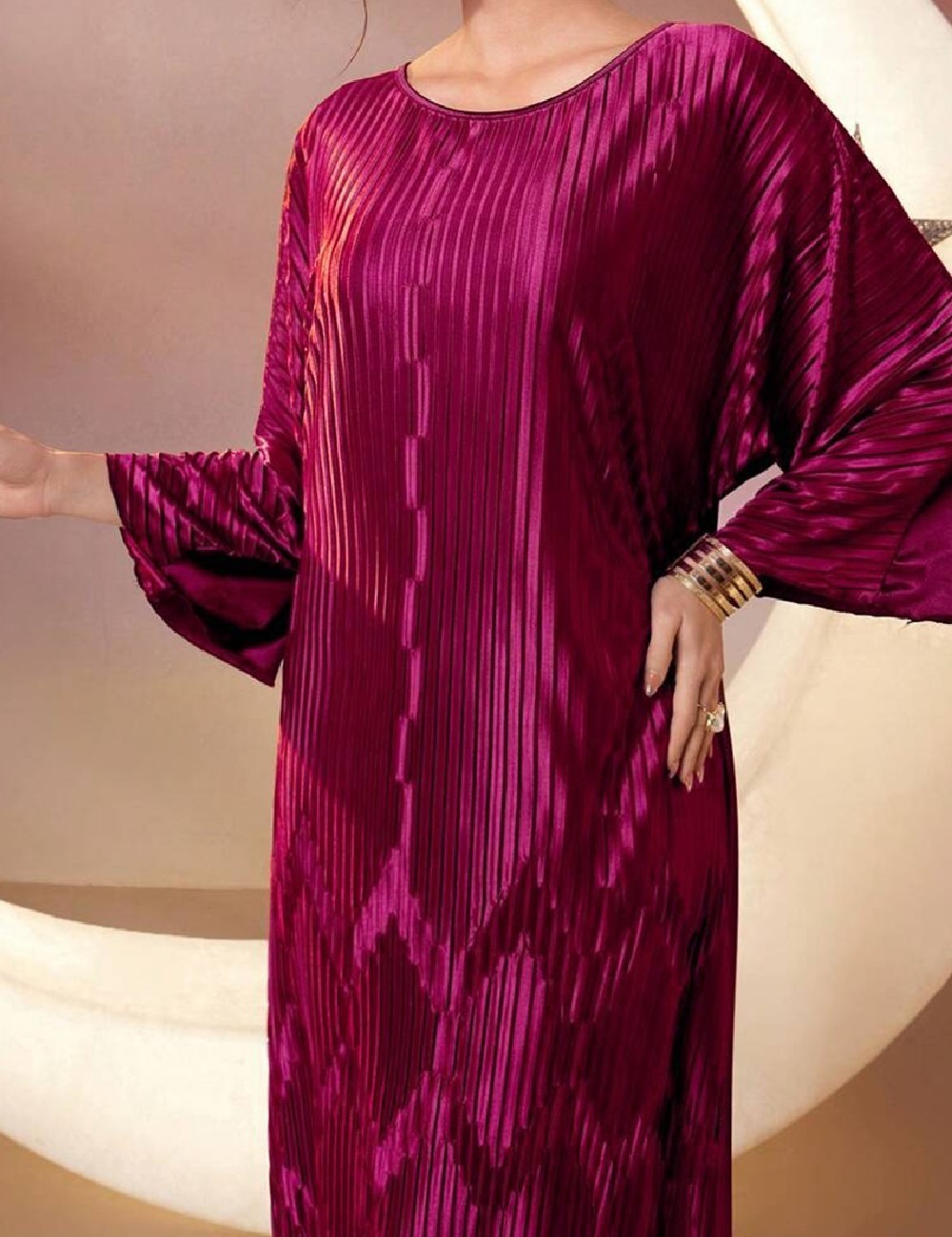 Rochie lunga SHEIN, magenta - 1 | YEO