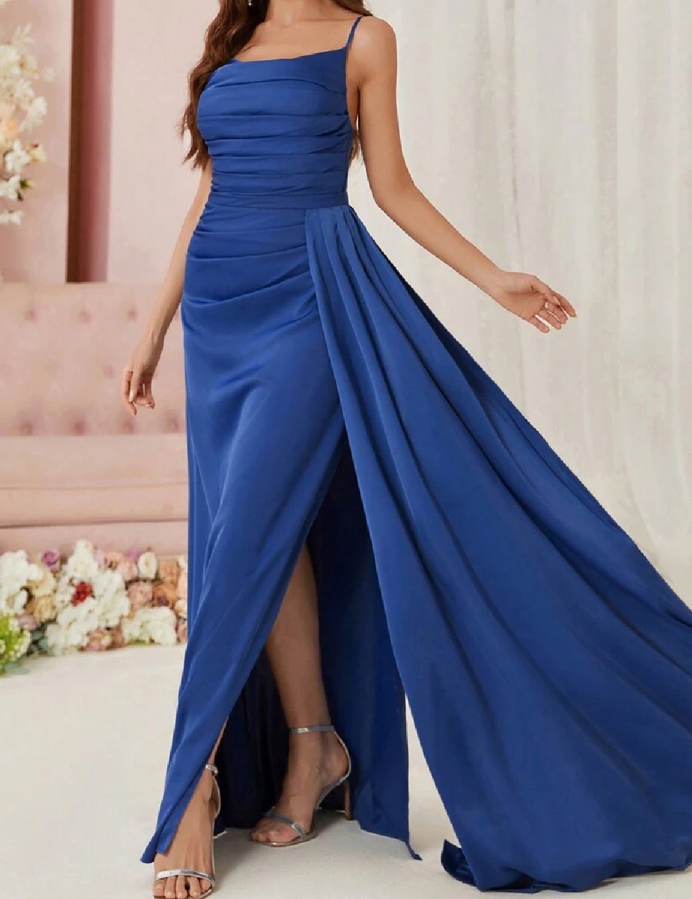 Rochie lunga SHEIN, albastru - 1 | YEO