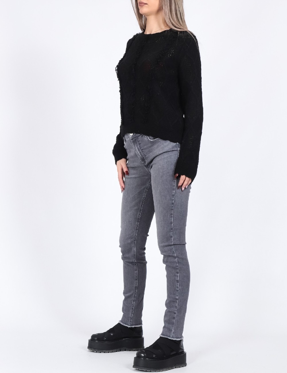 Pulover Only, negru - 1 | YEO
