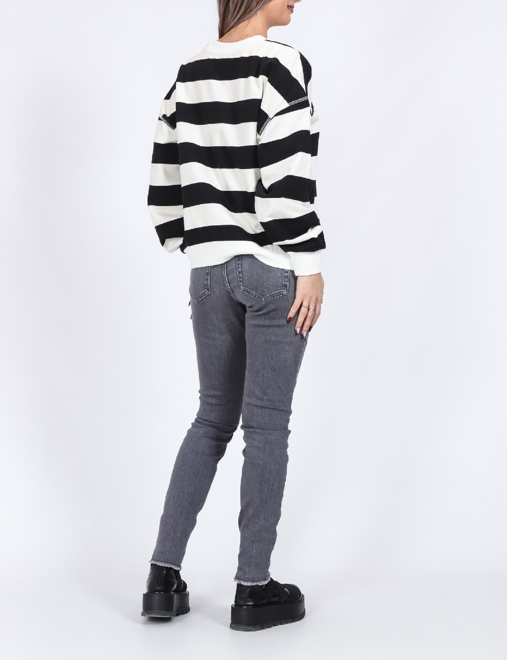 Bluza Only, alb/negru - 1 | YEO