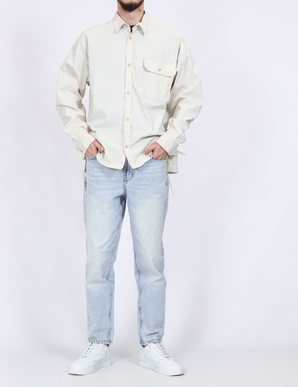 Jacheta Oversize Jack&Jones, crem