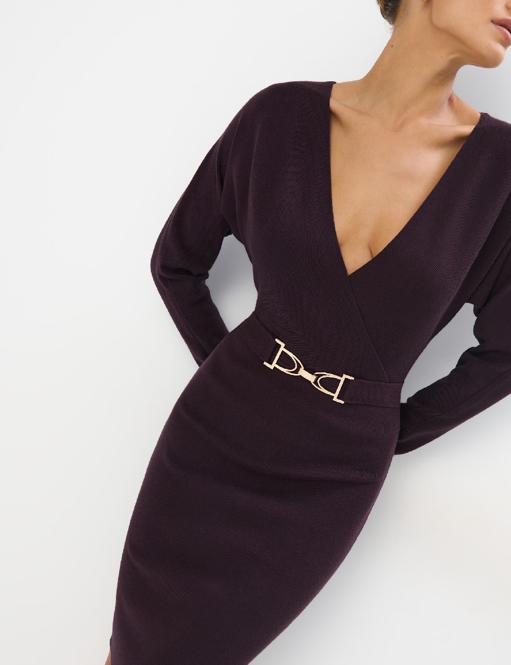 Rochie scurta Mohito, pruna - 1 | YEO