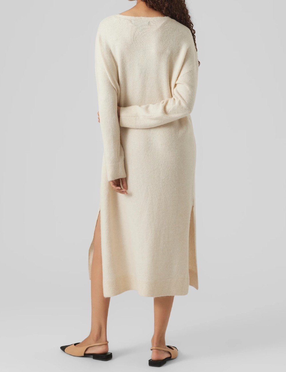 Rochie medie Vero Moda, crem - 1 | YEO