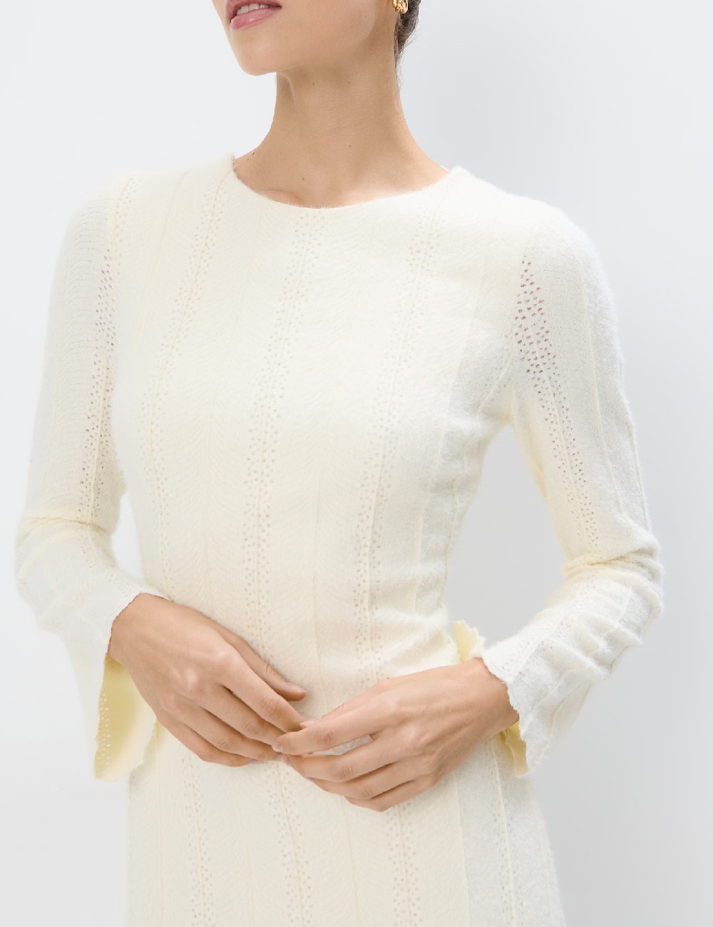 Rochie medie Mohito, crem - 1 | YEO