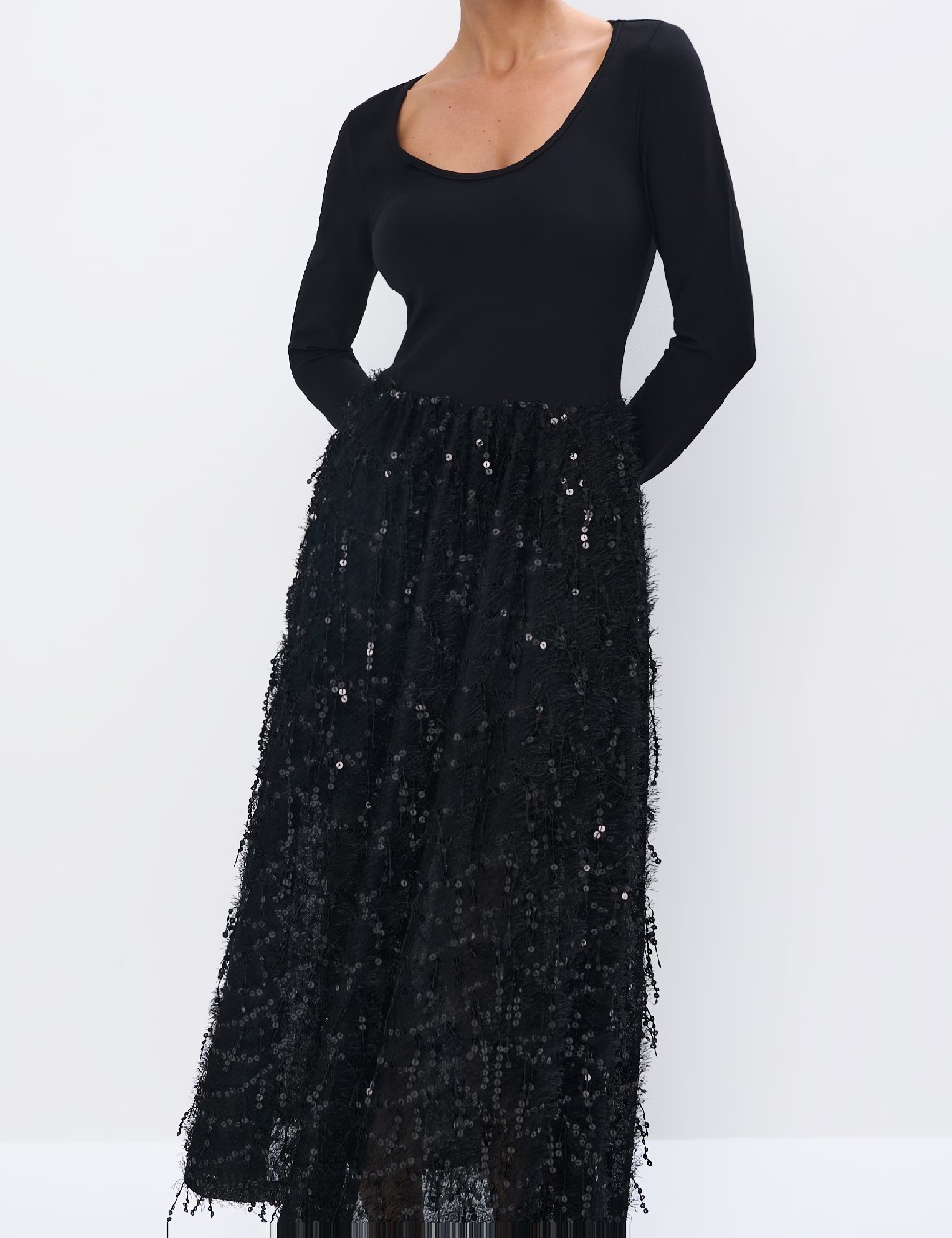 Rochie lunga Mohito, negru - 1 | YEO