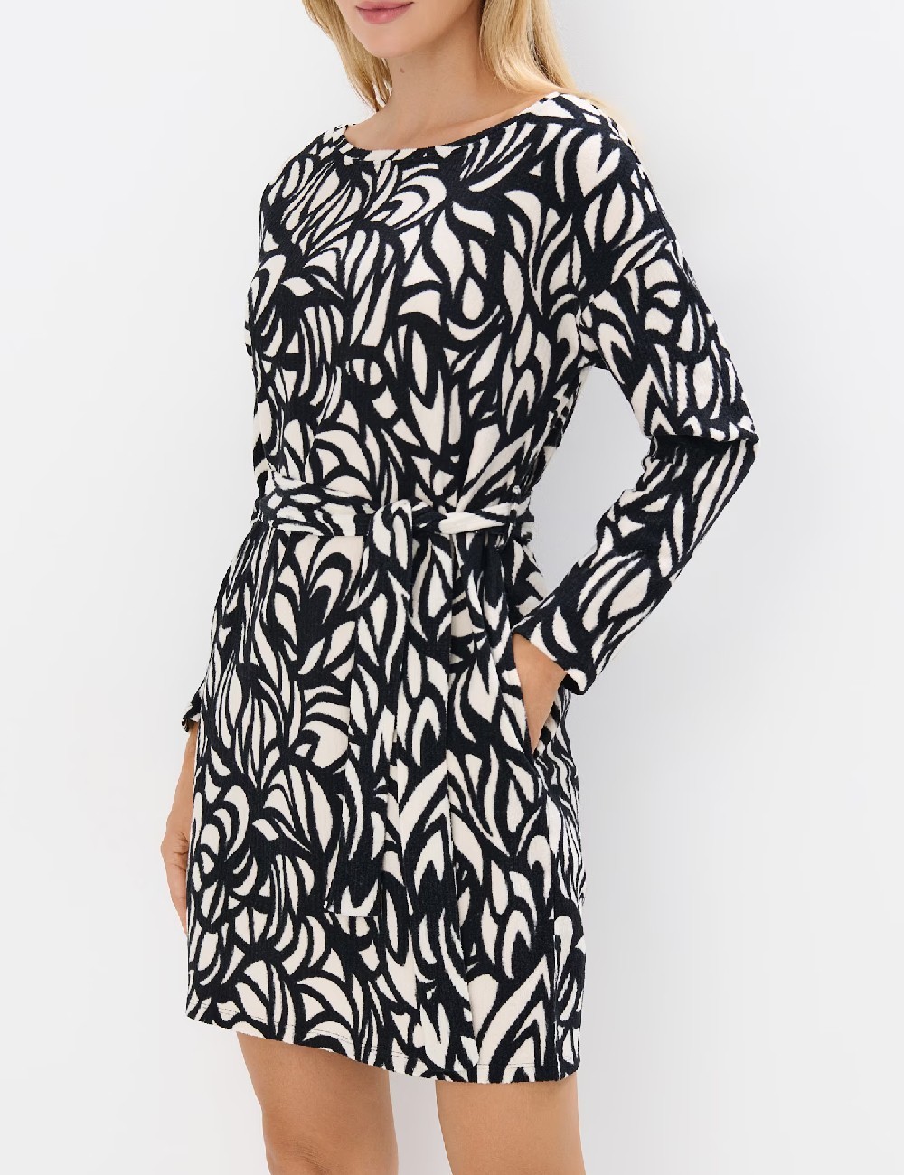 Rochie scurta Mohito, alb/negru - 1 | YEO