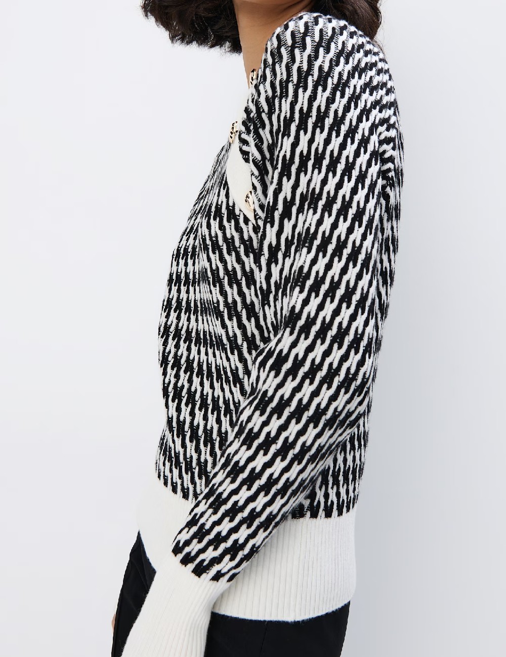 Bluza Mohito, alb/negru - 1 | YEO