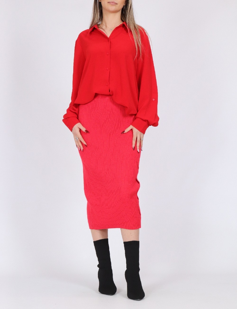 Fusta Vero Moda, roz - 1 | YEO
