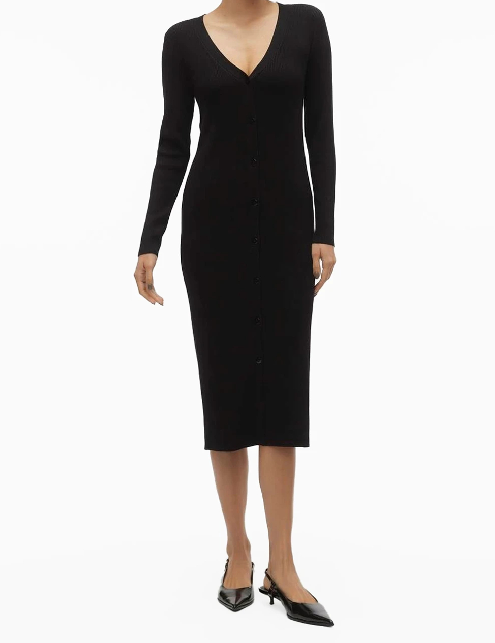 Rochie medie Vero Moda, negru