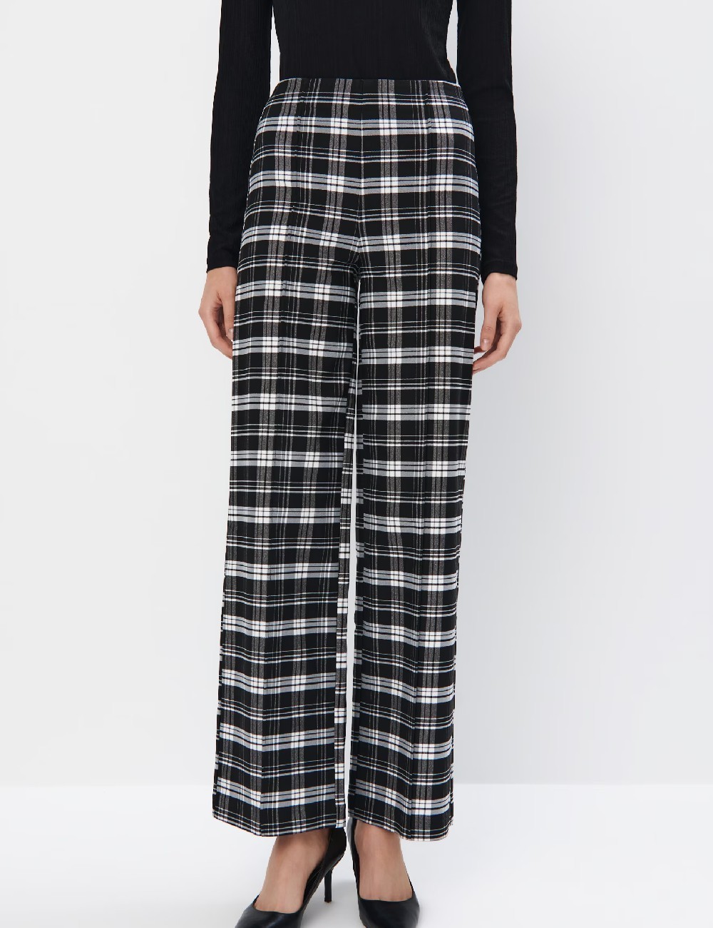 Pantaloni Mohito, alb/negru - 1 | YEO