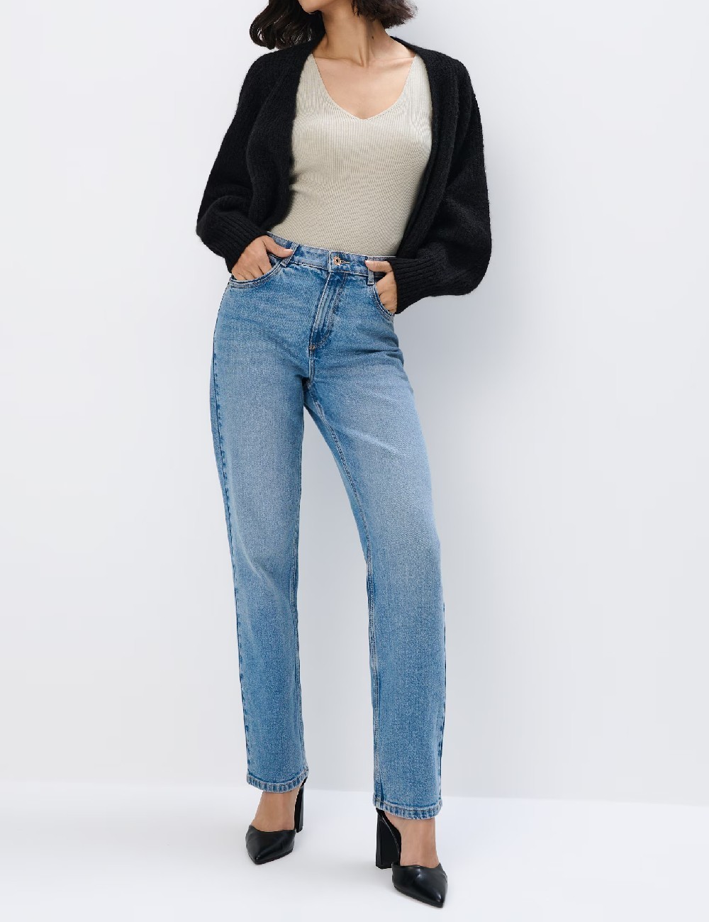 Cardigan Mohito, negru - 1 | YEO