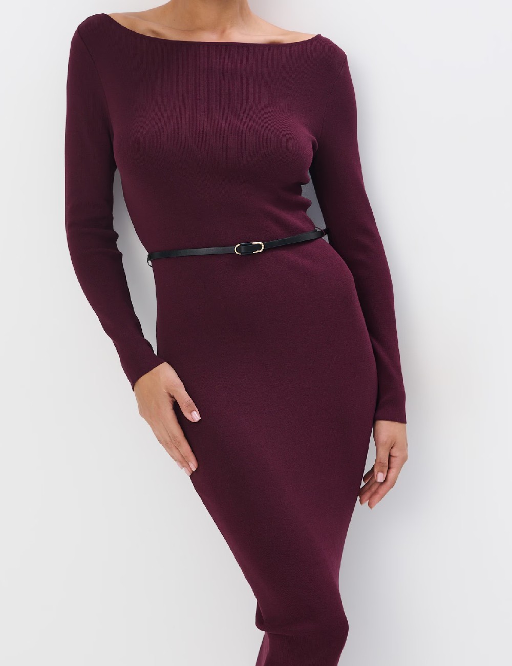 Rochie medie Mohito, pruna - 1 | YEO