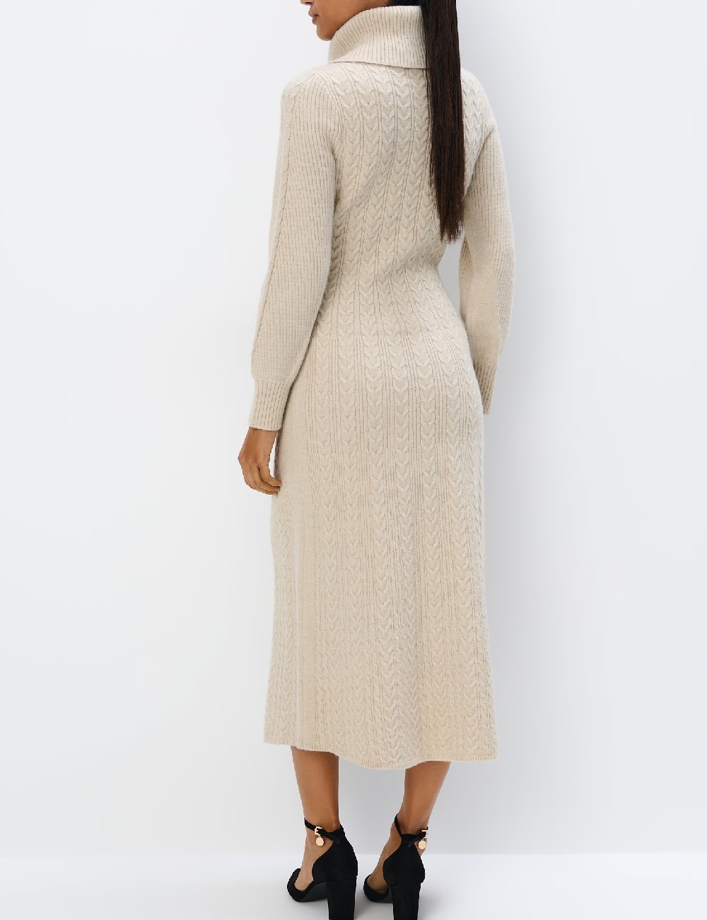 Rochie lunga Mohito, crem - 1 | YEO