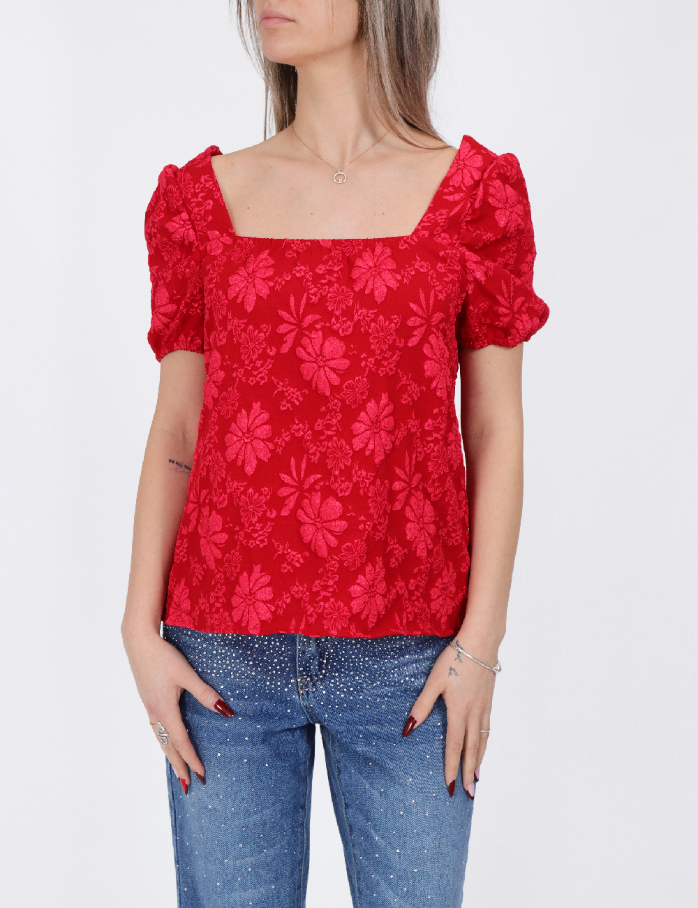 Bluza SHEIN, rosu