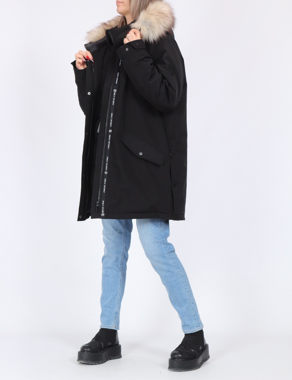 Geaca Only, negru - 1 | YEO