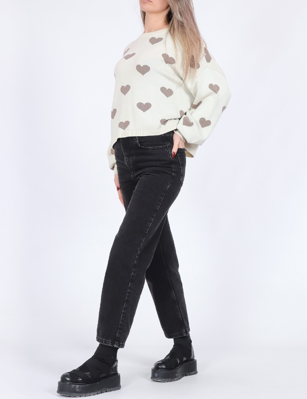 Bluza Only, bej - 1 | YEO