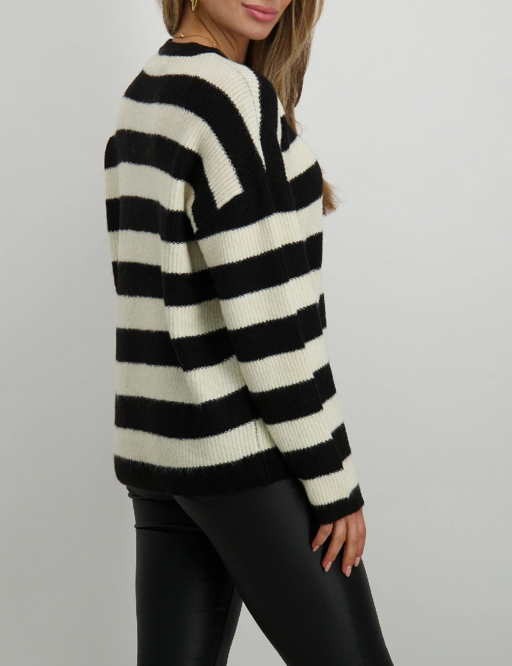Pulover Vero Moda, alb/negru - 1 | YEO