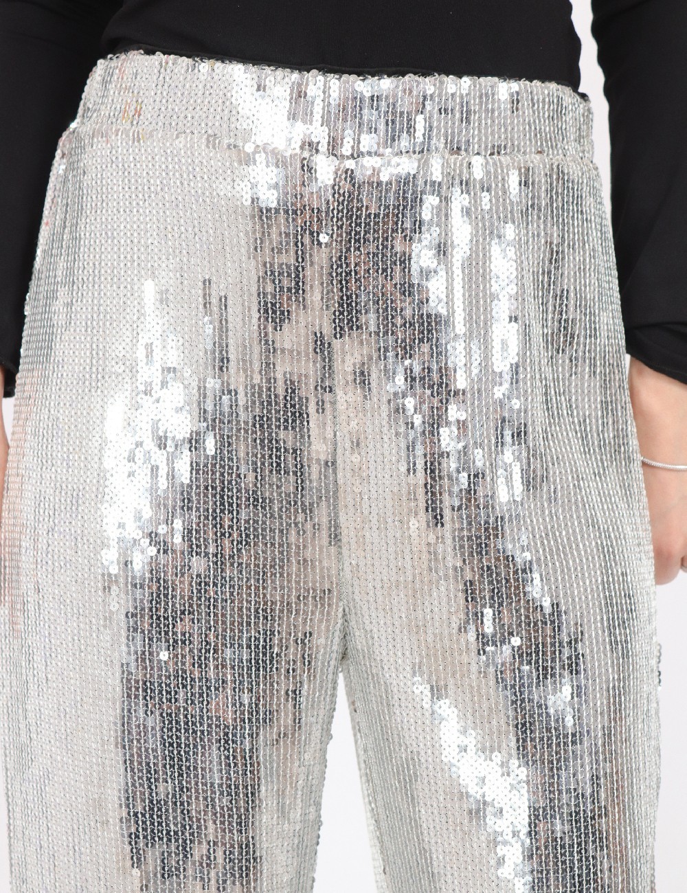 Pantaloni Only, argintiu - 1 | YEO
