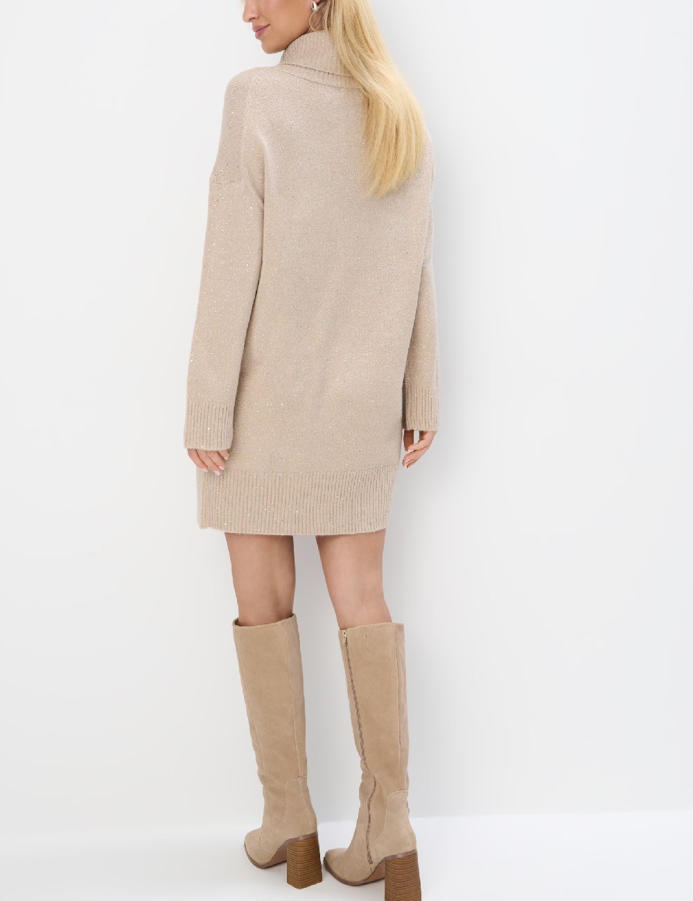 Rochie scurta Mohito, crem - 1 | YEO