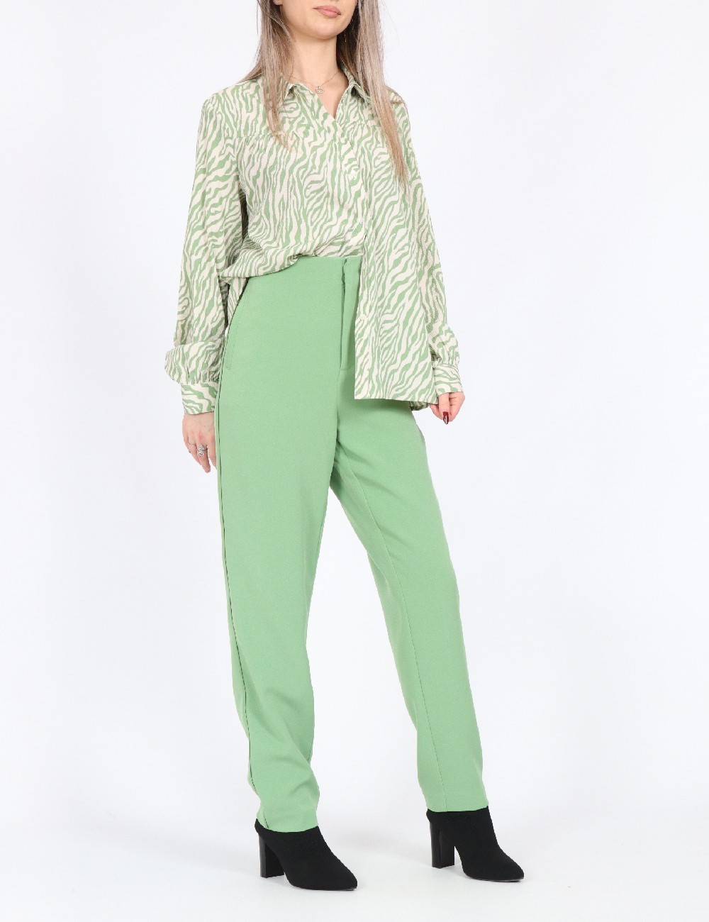 Pantaloni Only, verde - 1 | YEO
