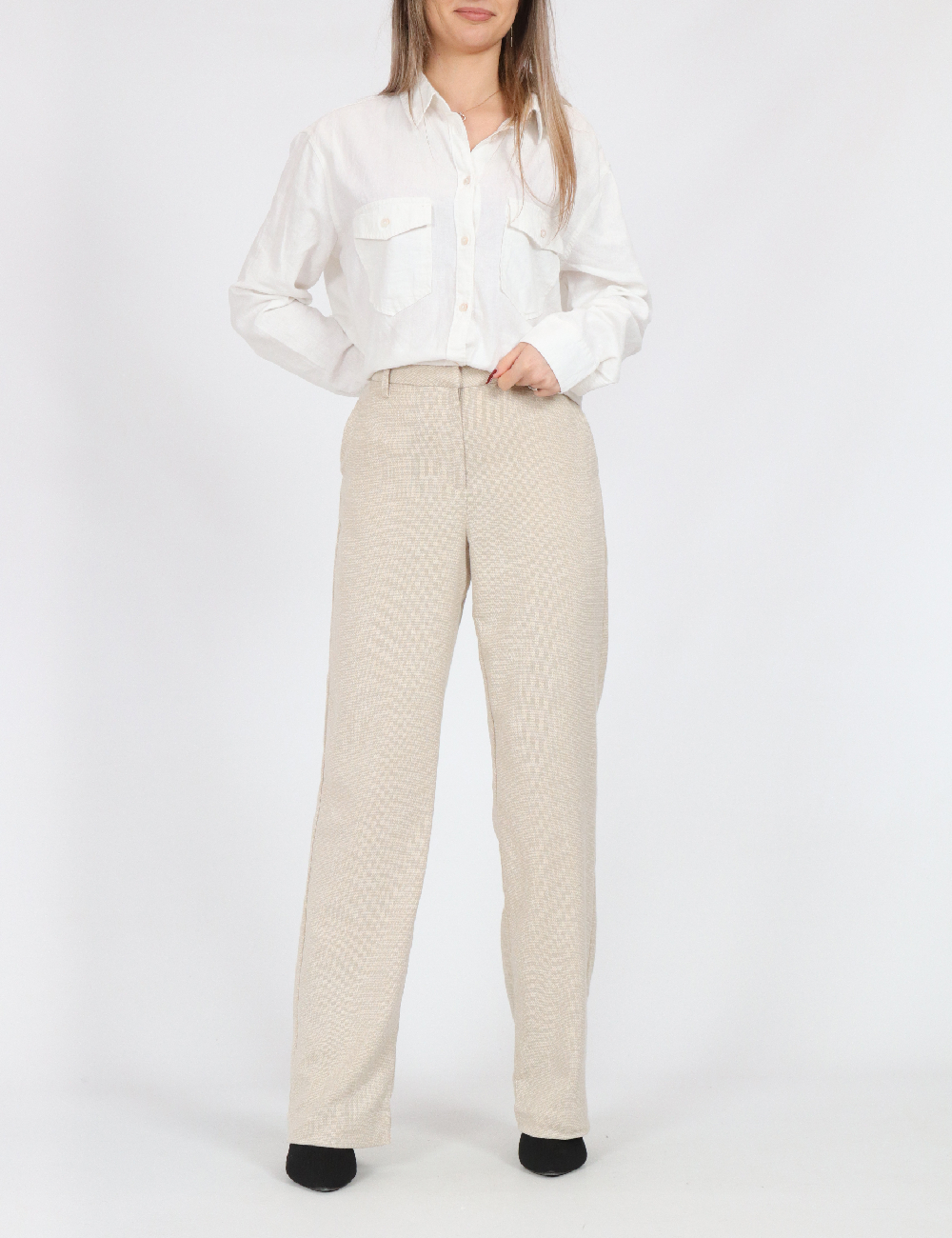 Pantaloni Vero Moda, crem