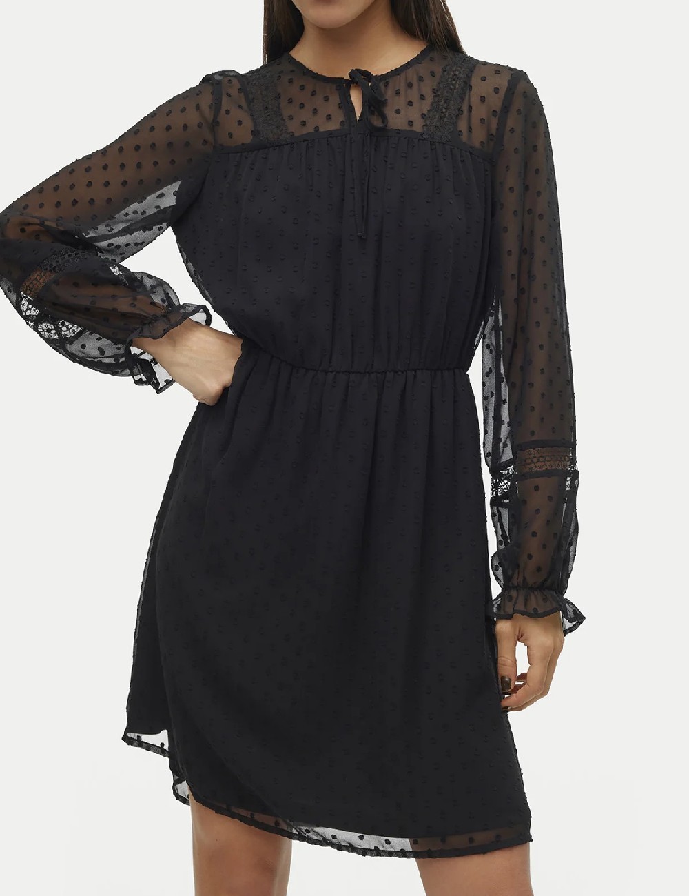 Rochie scurta Vero Moda, negru - 1 | YEO