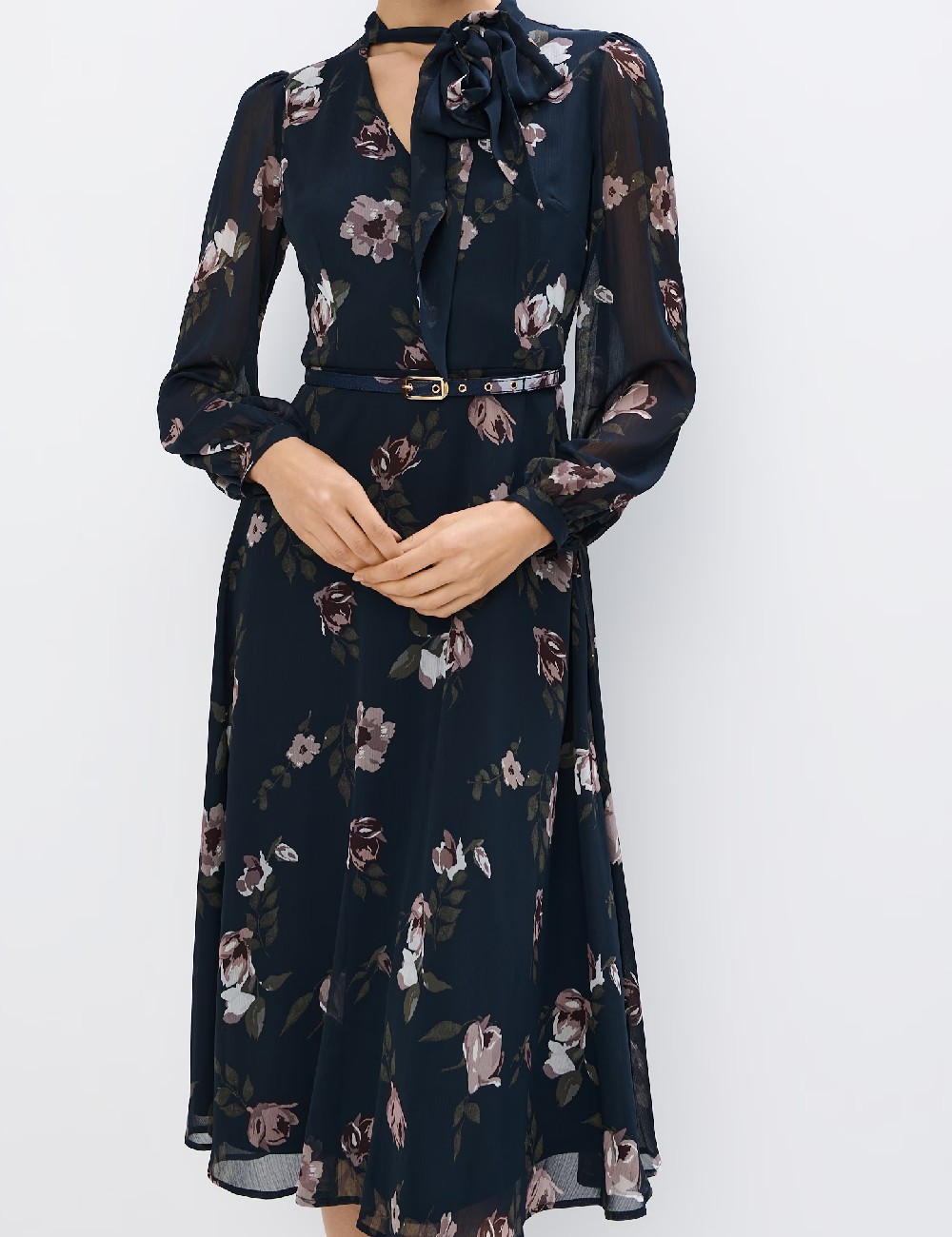 Rochie medie Mohito, bleumarin - 1 | YEO