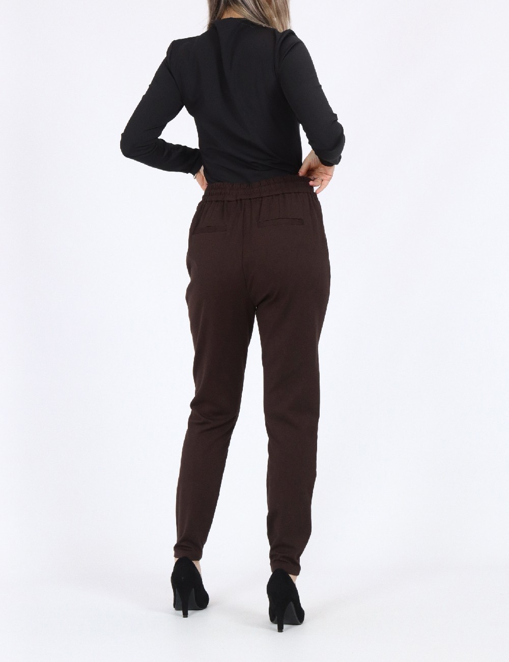 Pantaloni Vero Moda, maro inchis - 1 | YEO