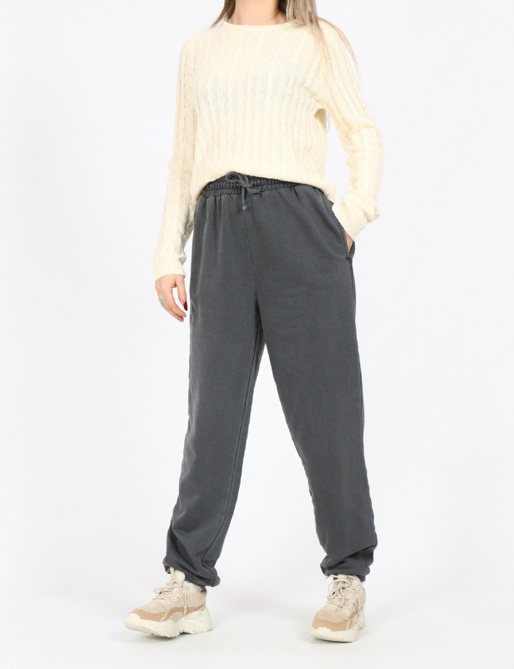 Pantaloni Only, gri - 1 | YEO
