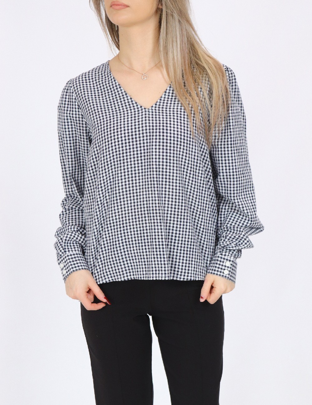 Bluza Jacqueline de Yong, alb/negru - 1 | YEO