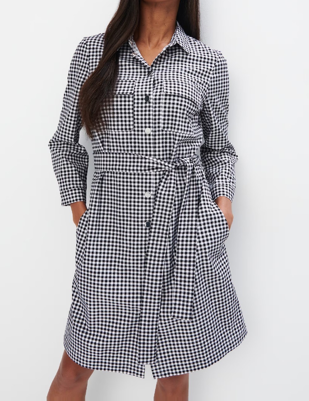 Rochie scurta Mohito, alb/negru - 1 | YEO
