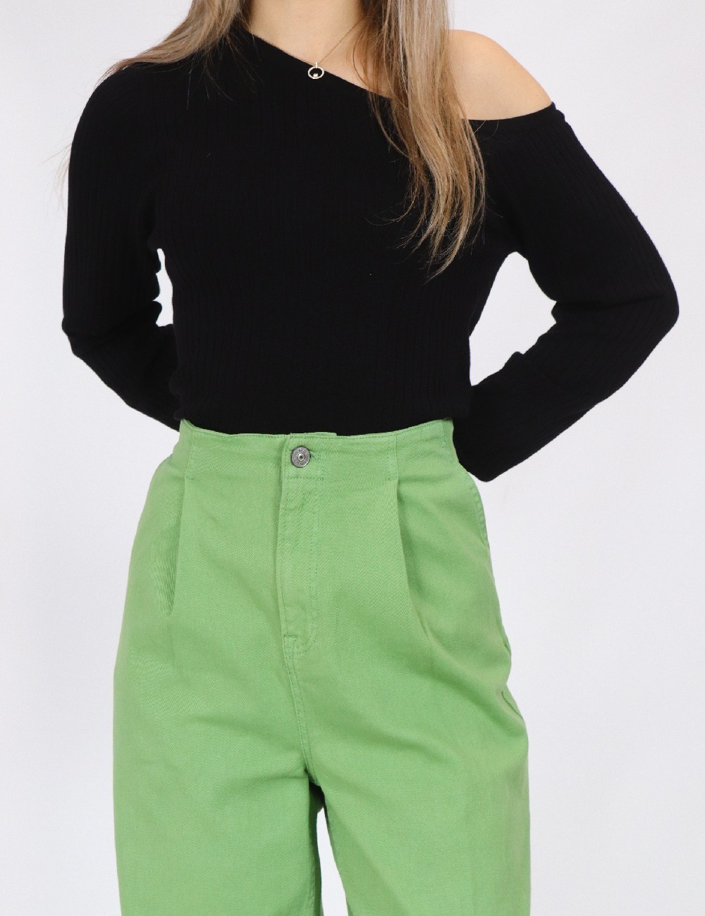 Pantaloni Only, verde - 1 | YEO