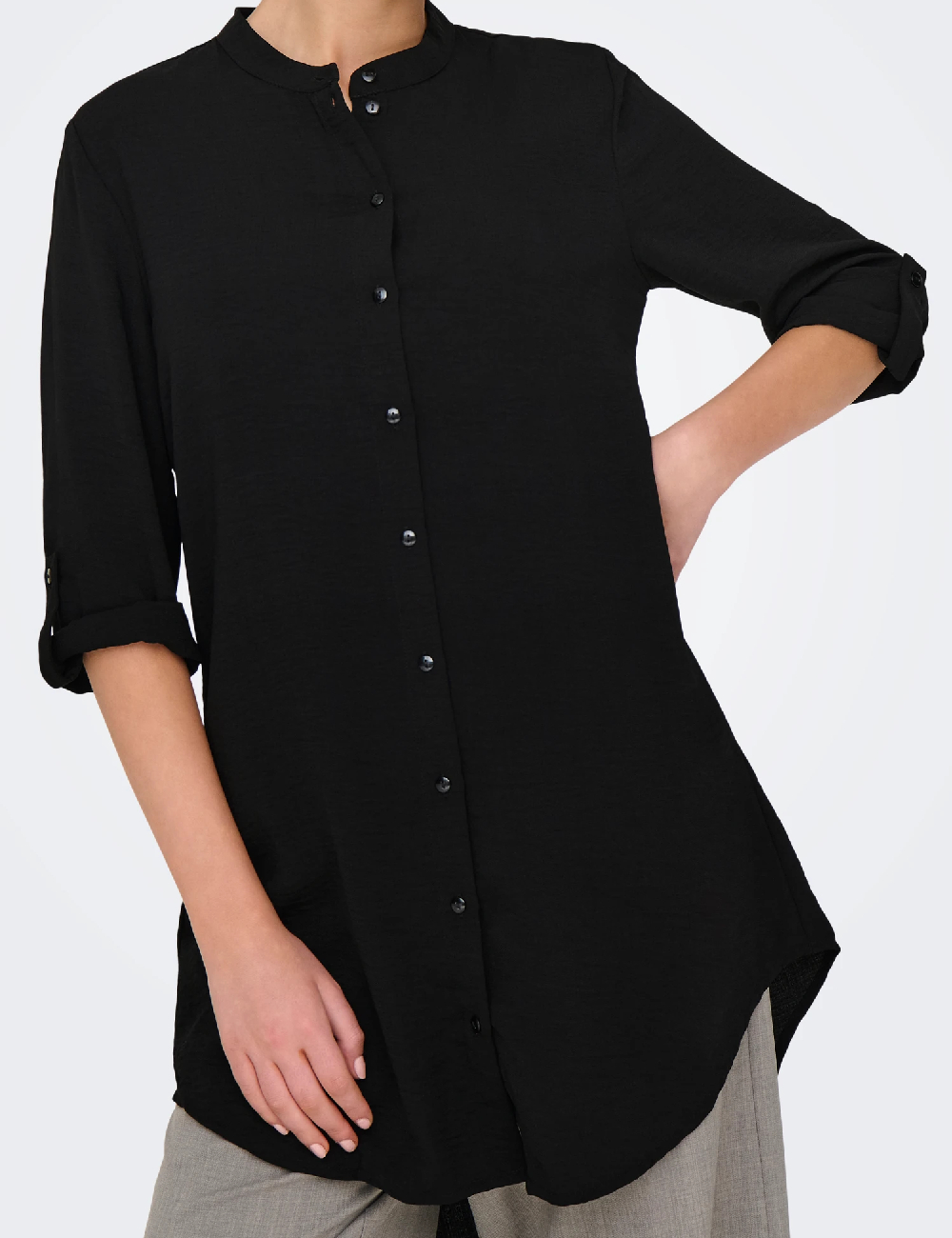 Camasa Jacqueline de Yong, negru - 1 | YEO