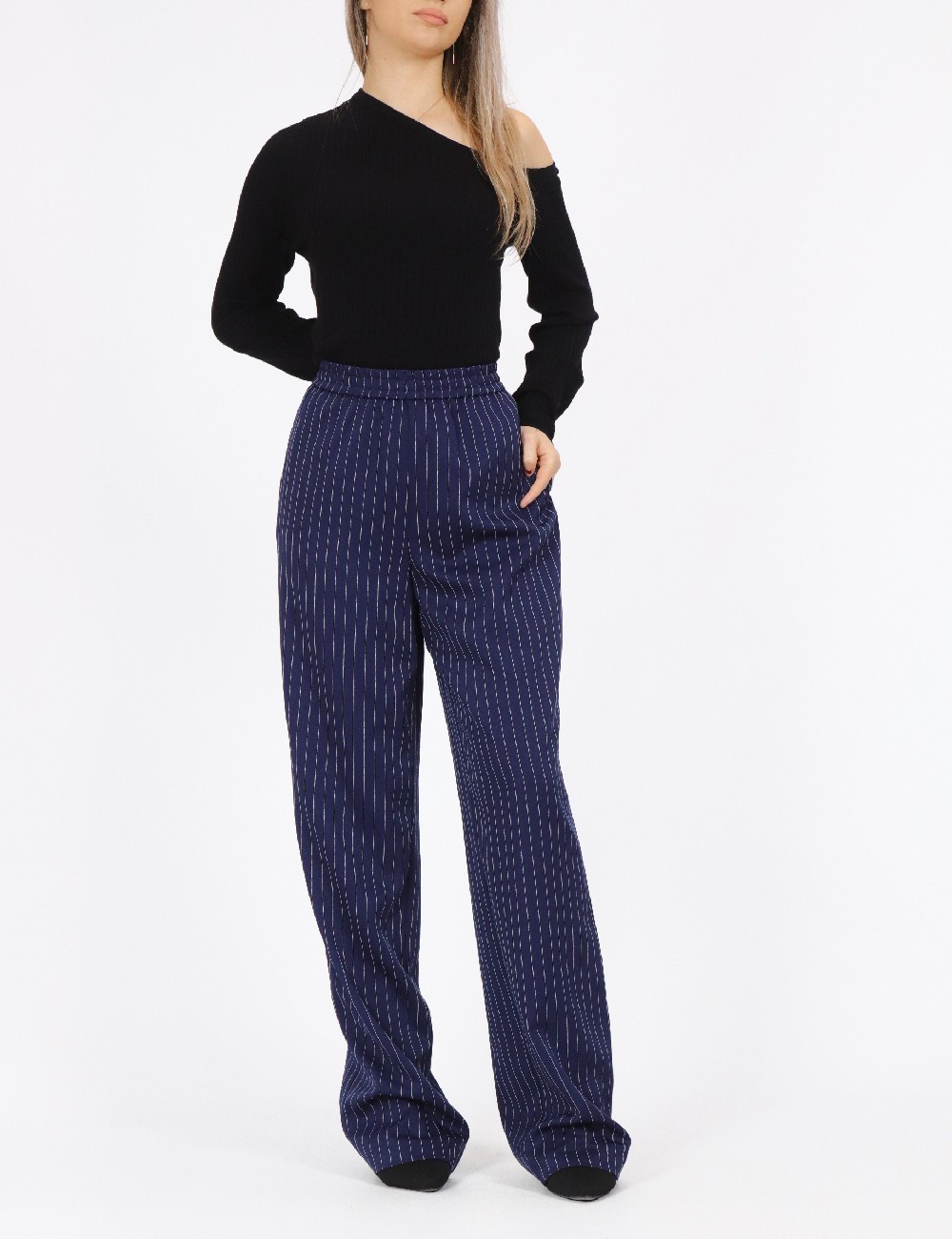 Pantaloni Only, bleumarin - 1 | YEO