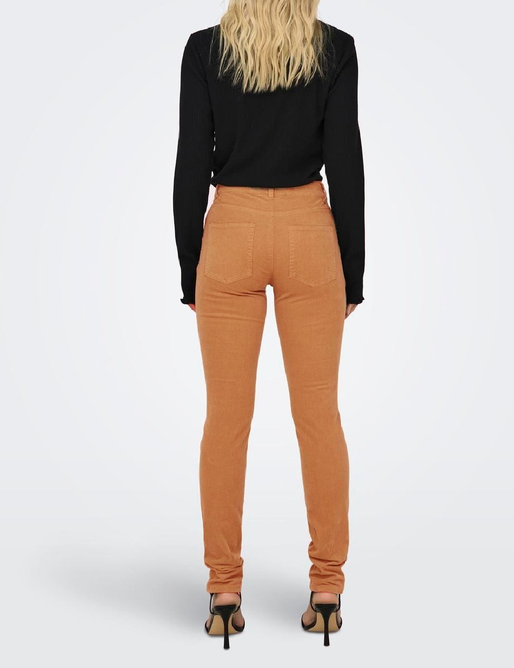 Pantaloni Only, portocaliu - 1 | YEO