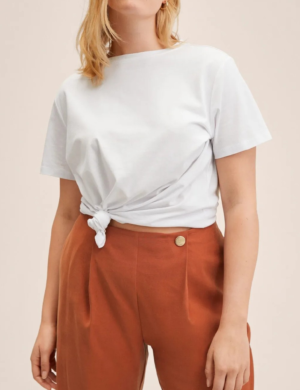 Pantaloni Mango Violeta, maro - 1 | YEO