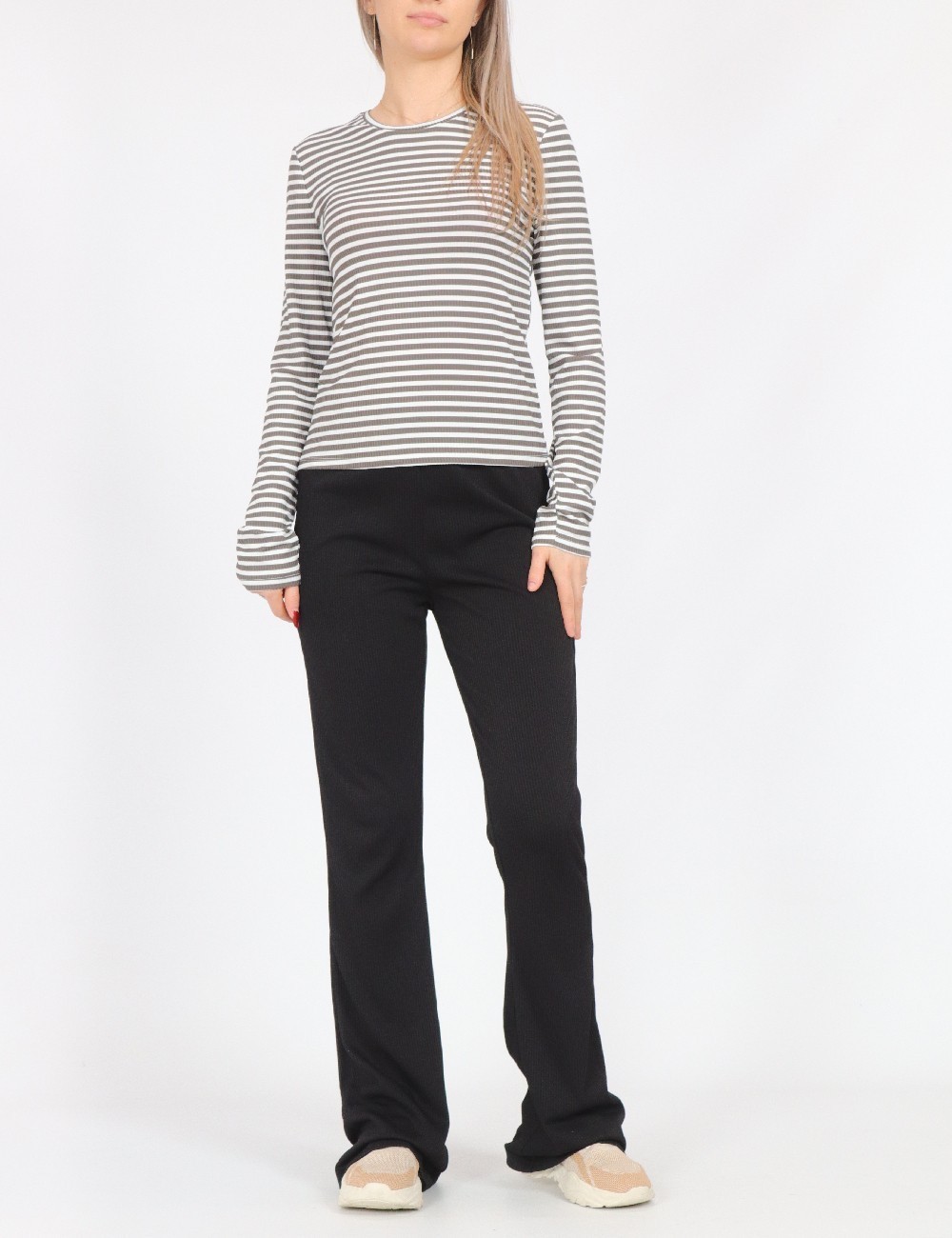 Bluza Vero Moda, alb/gri - 1 | YEO