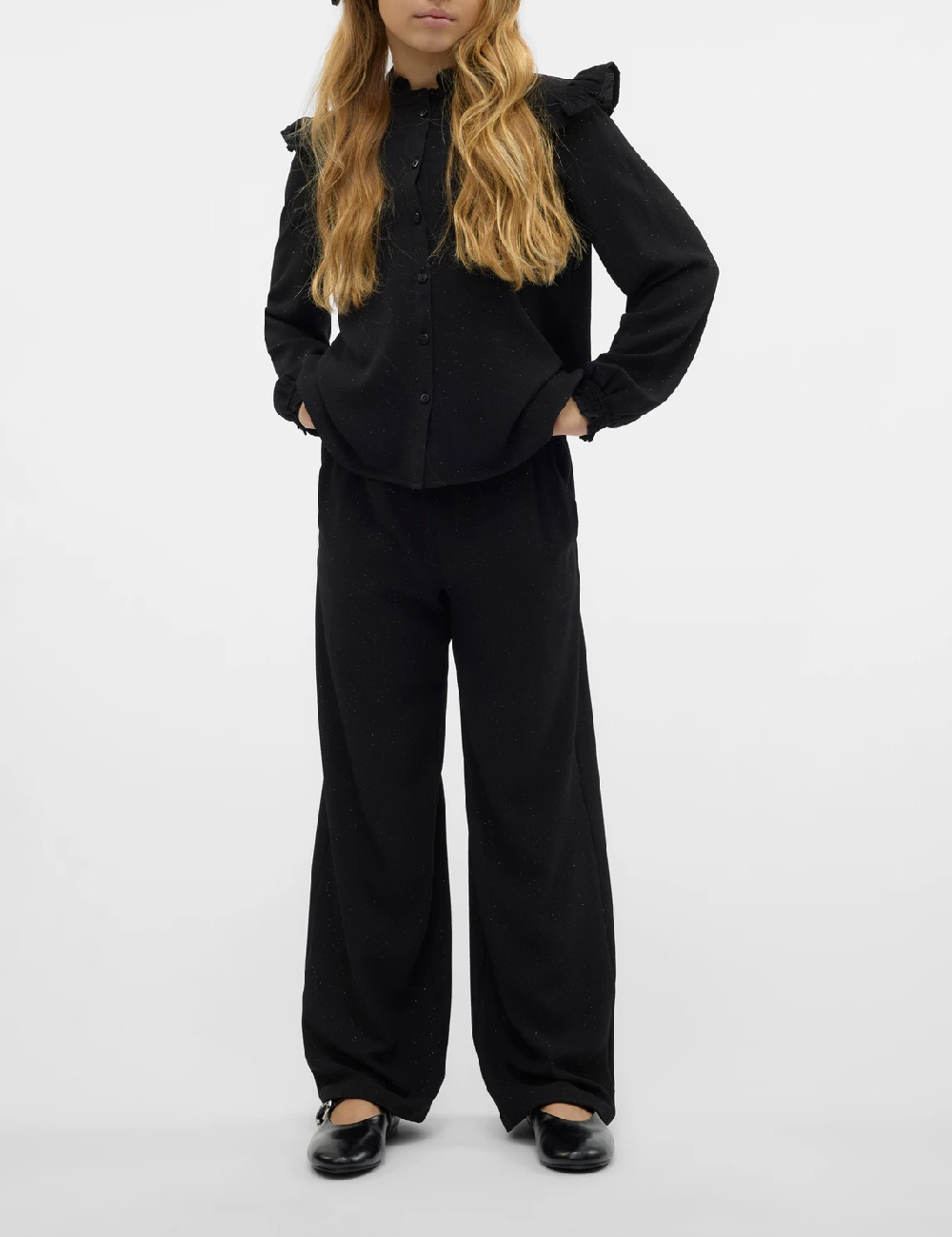 Camasa Vero Moda Kids, negru