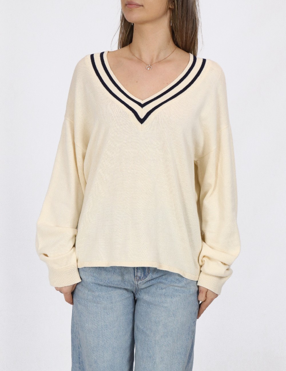 Bluza Pieces, crem - 1 | YEO