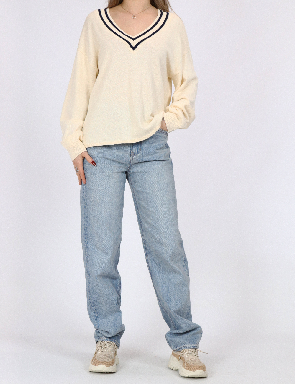 Bluza Pieces, crem