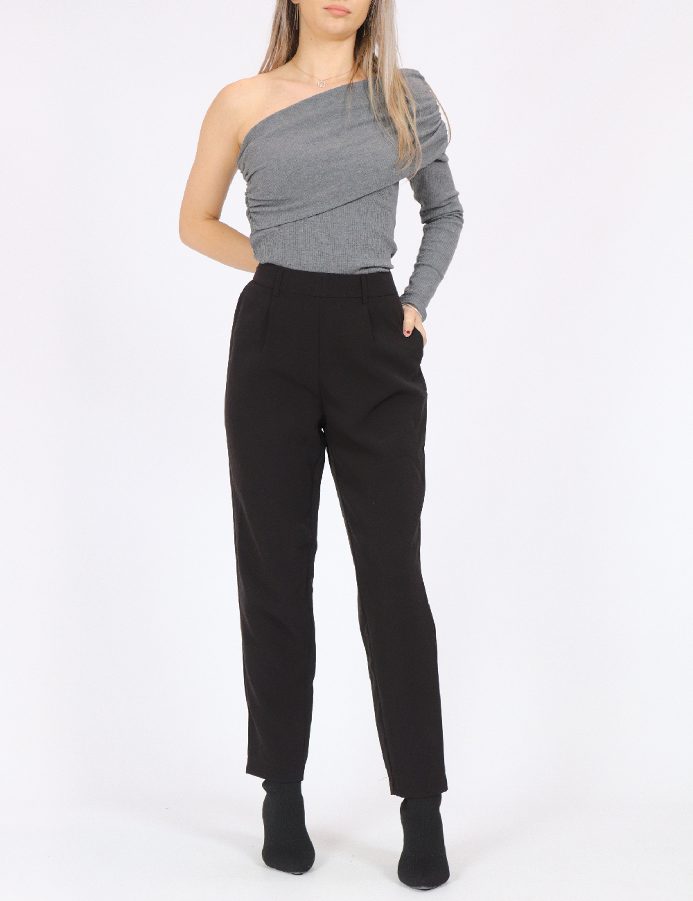 Pantaloni Pieces, negru