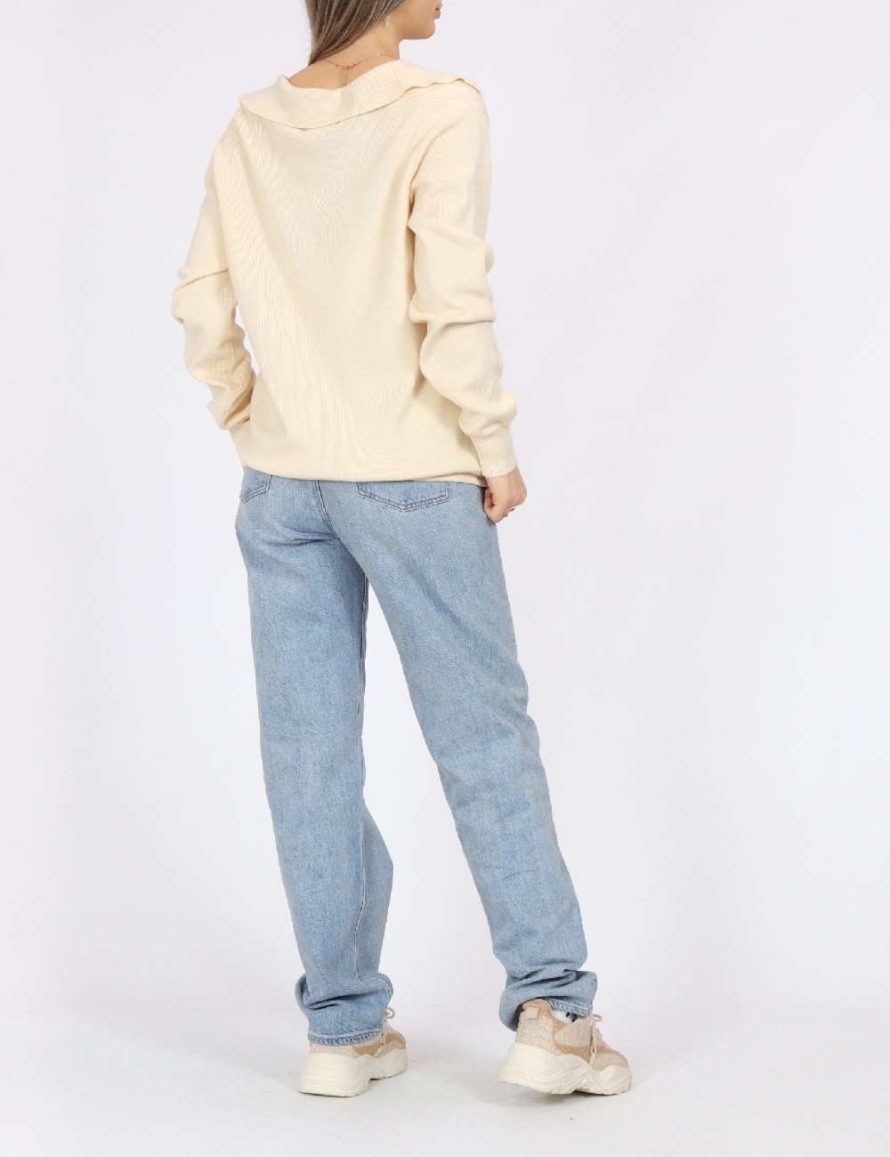 Bluza Pieces, crem - 1 | YEO