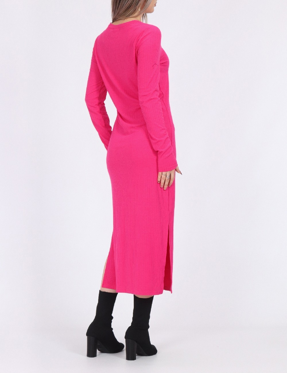 Rochie medie Pieces, roz - 1 | YEO