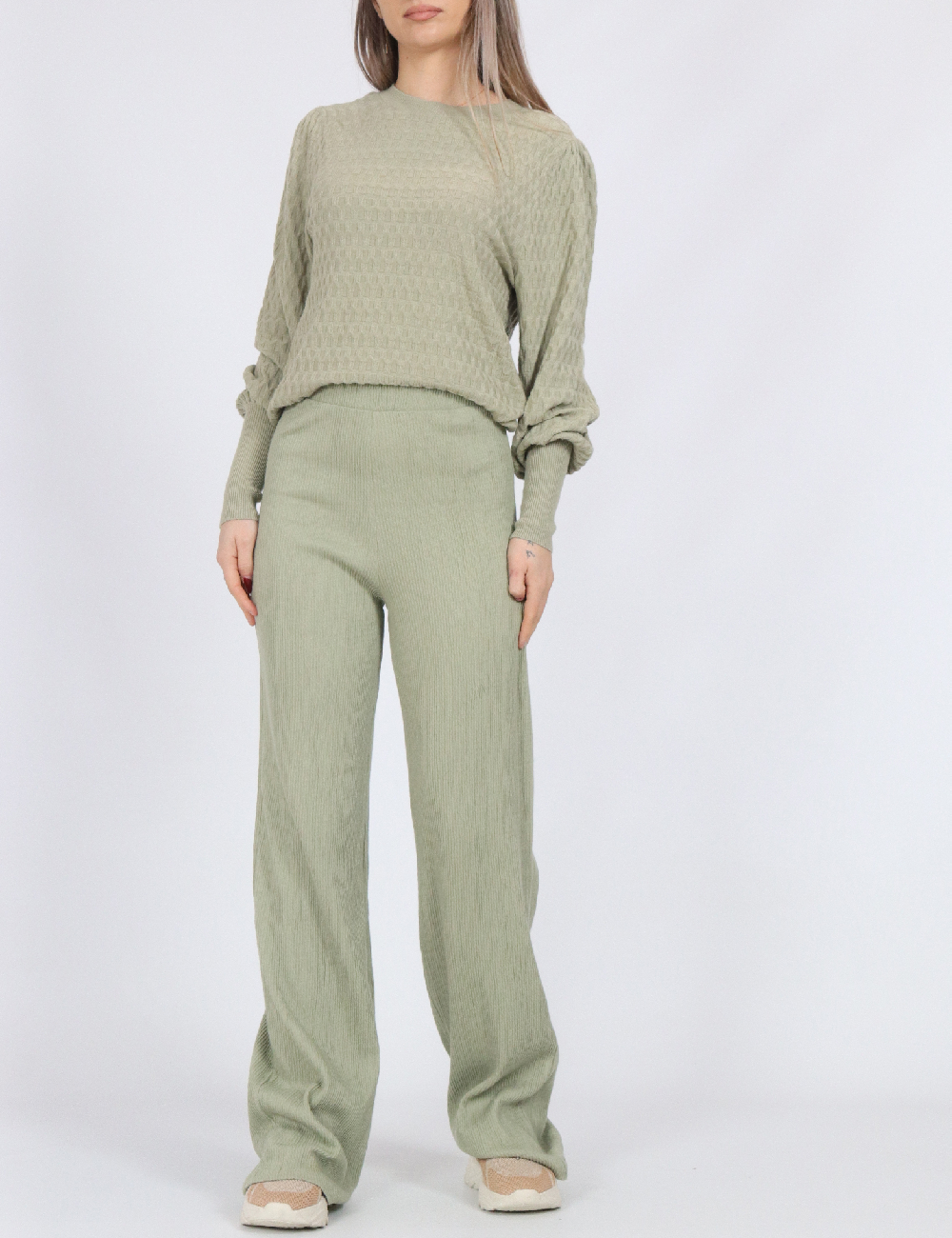 Pantaloni Pieces, verde